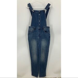 Forever 21 contemporary snap front overalls M